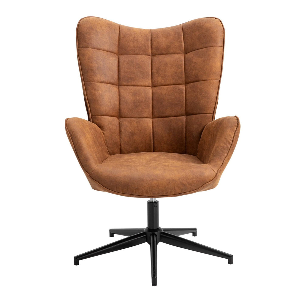 Dark Green Leisure Chair with Round Arm N96753