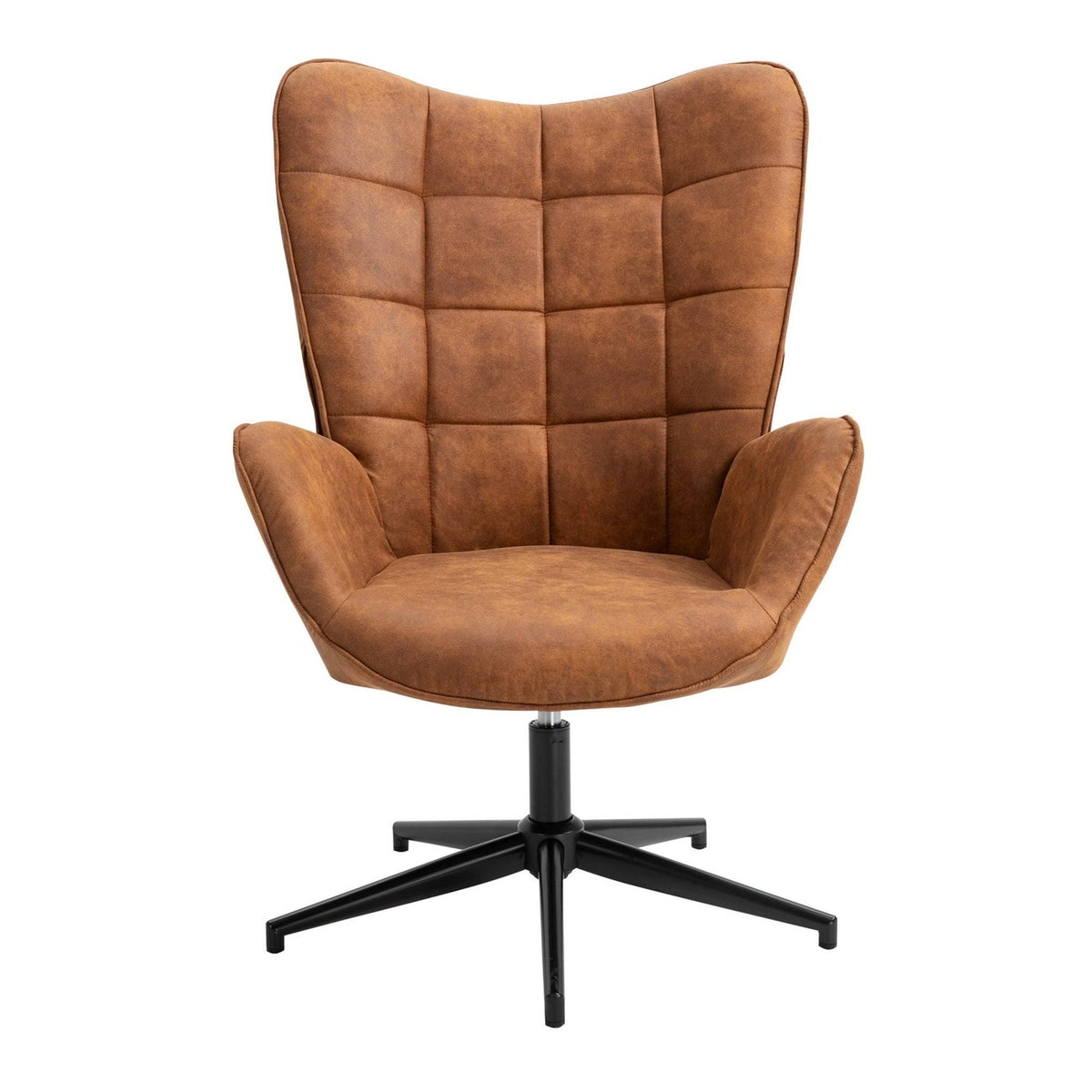 Dark Green Leisure Chair with Round Arm N96753