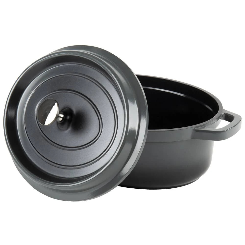 Lightweight Cast Aluminum Dutch Oven 3.5 Quart Oval Gray H273