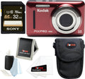 Red 32GB SD Card Bundle Camera O920
