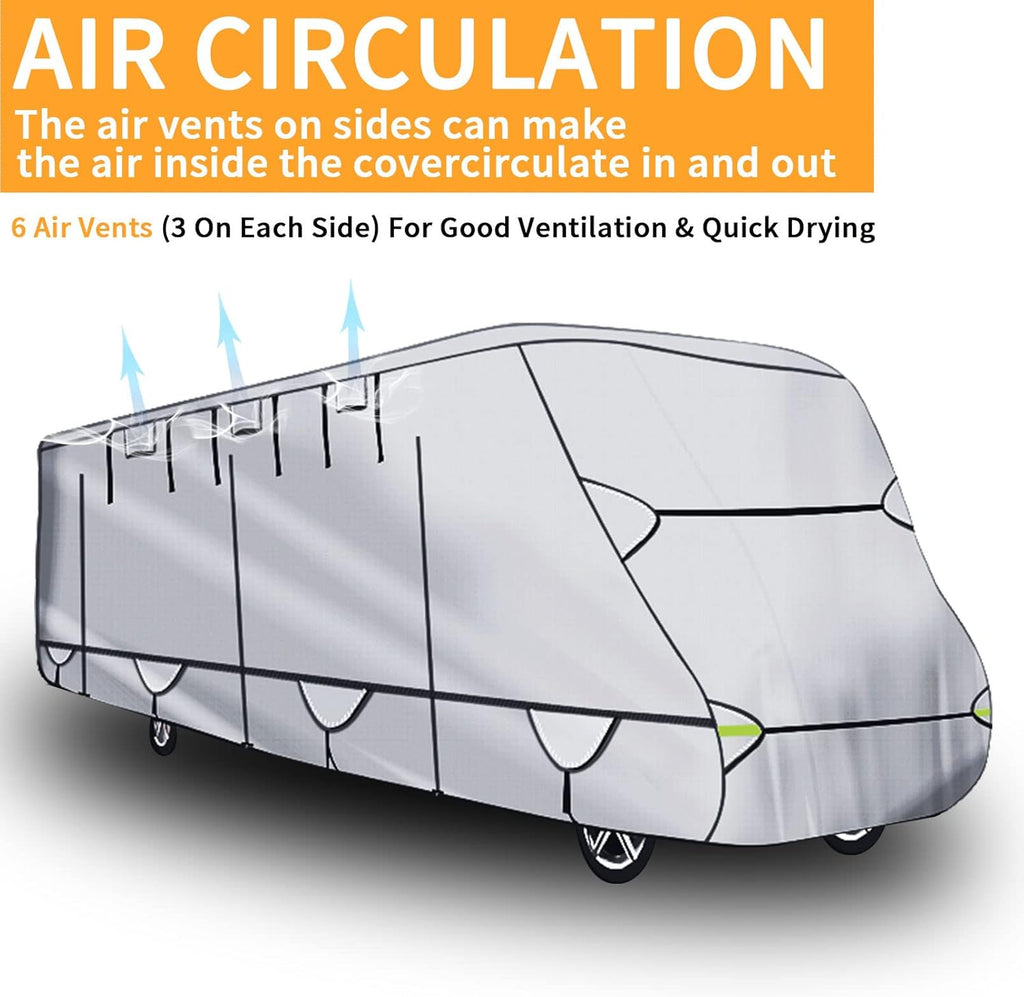 450D Oxford Cloth Travel Trailer RV Cover for 14-16ft Motorhome S346