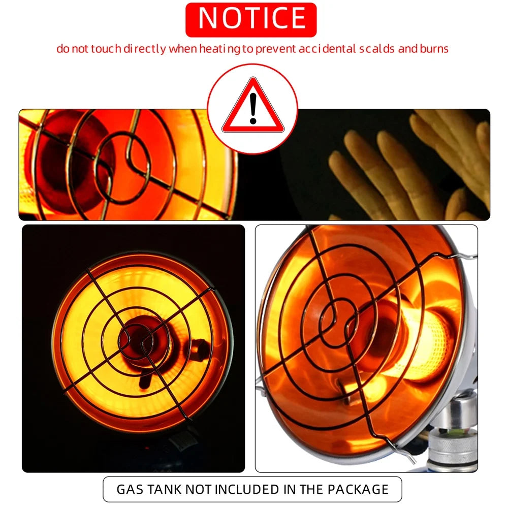 Mini Gas Heater Portable Tent Heater with Storage Bag D4366