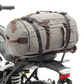 Vintage 30Ltr Motorcycle Tail Bag Light Grey O172