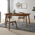 Walnut Mid Century Modern Dining Table 47 Inch S303747
