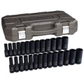 27 pc. 1/2" Drive 6 Point Deep Impact SAE/Metric Socket Set V1724