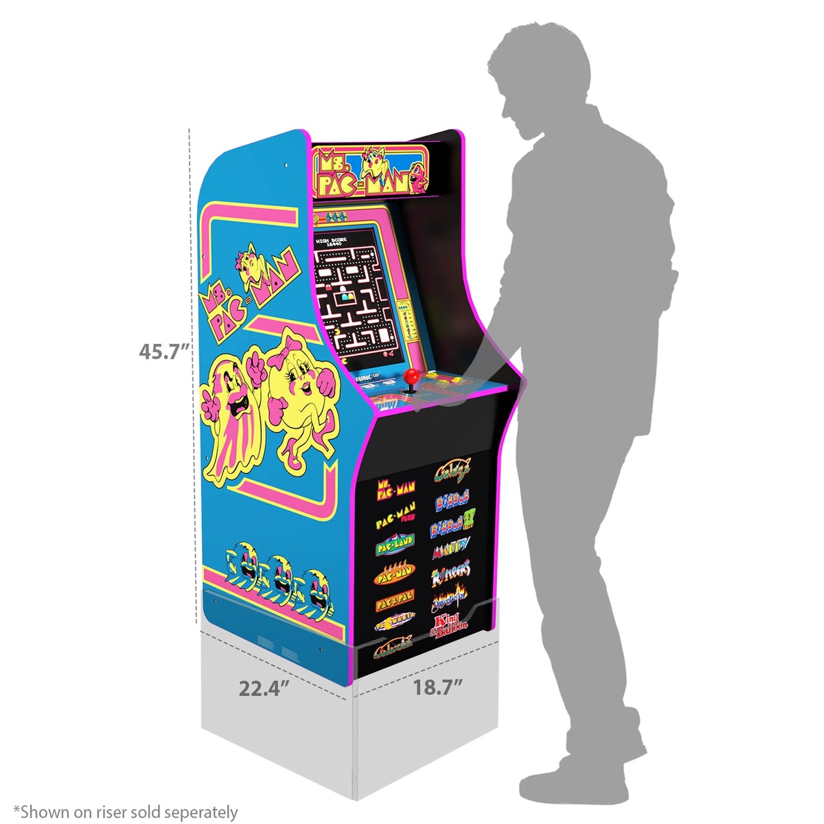 Ms. PAC-MAN Classic Arcade Game H551912