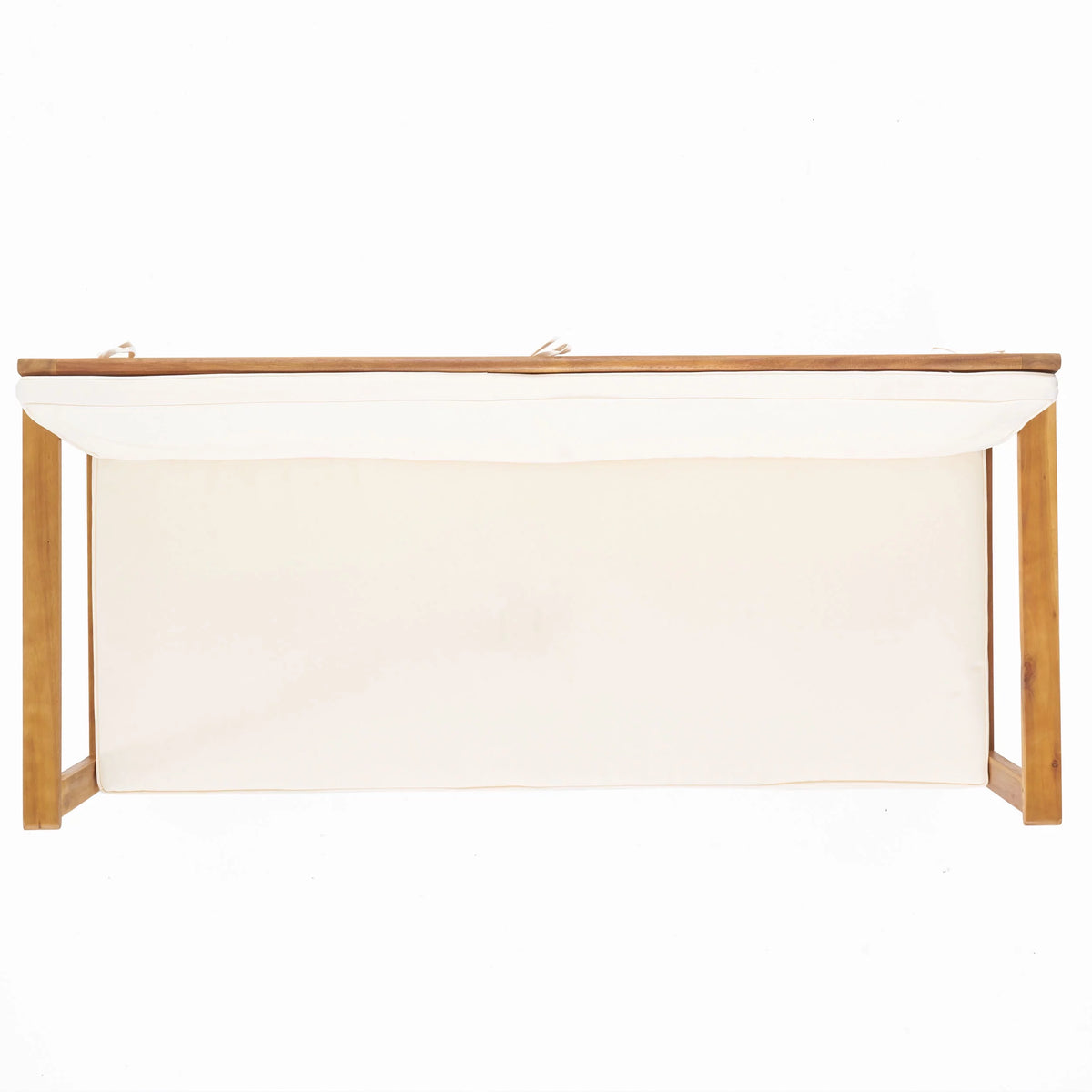 Acacia Wood Outdoor Bench with Cushion Z817