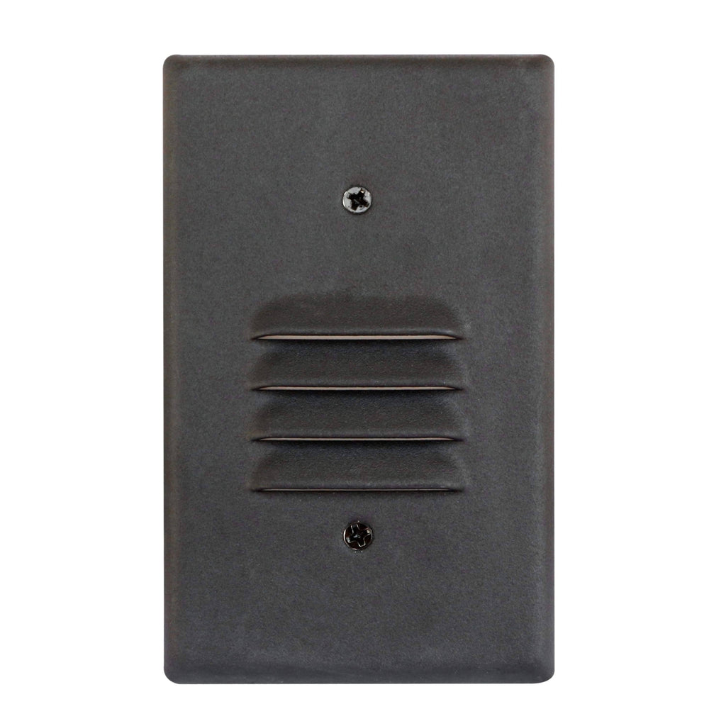 3 Pack White Angled Louver Step Light with Vertical/Horizontal Plate I8779
