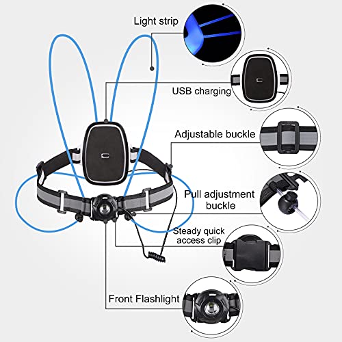 Rechargeable USB LED Reflective Vest for Running V267075