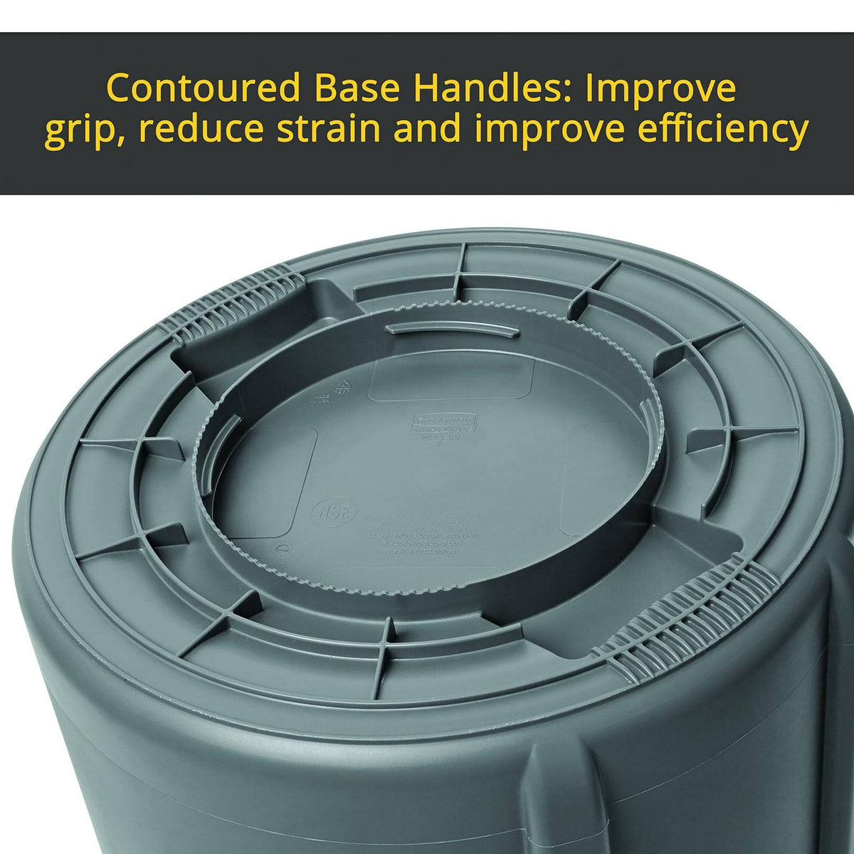 44-Gallon Gray Vented Utility Container C5022