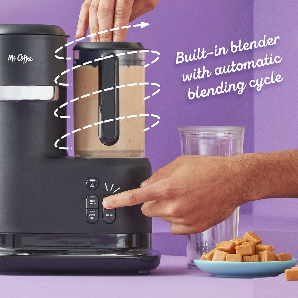 Single Serve Iced Coffee Maker with Blender X93418