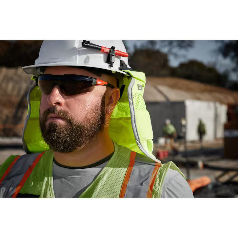 Yellow High Visibility Mesh Sunshade C368535