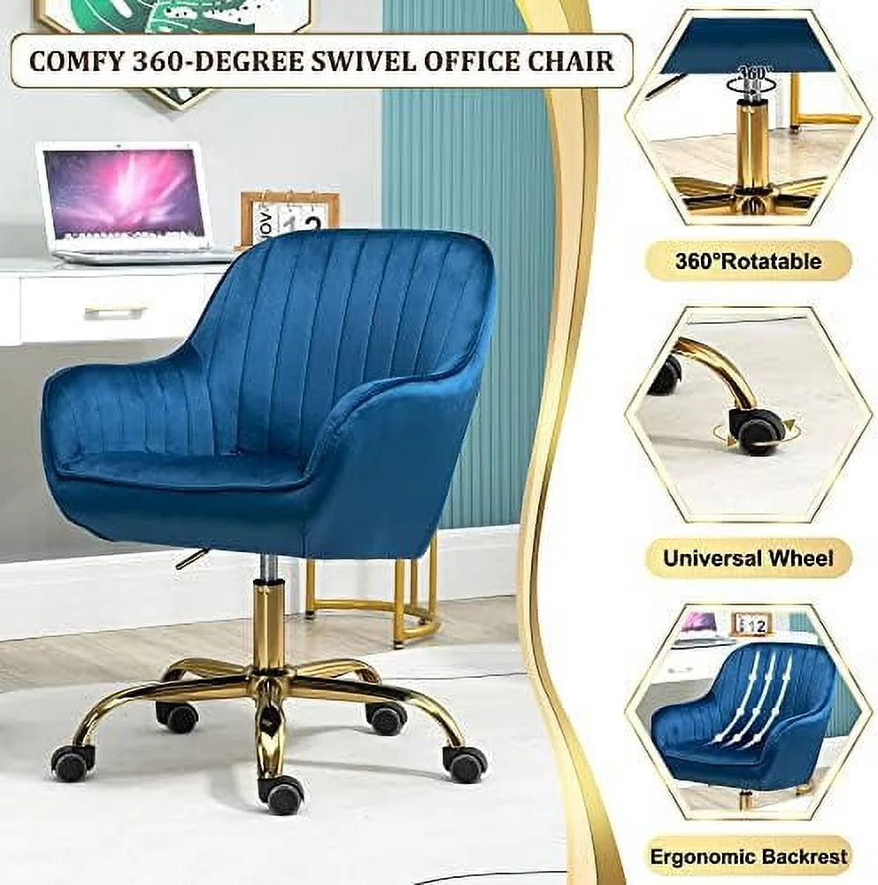 Swivel Chair with Wheels Adjustable Height Home Office Chair P1822