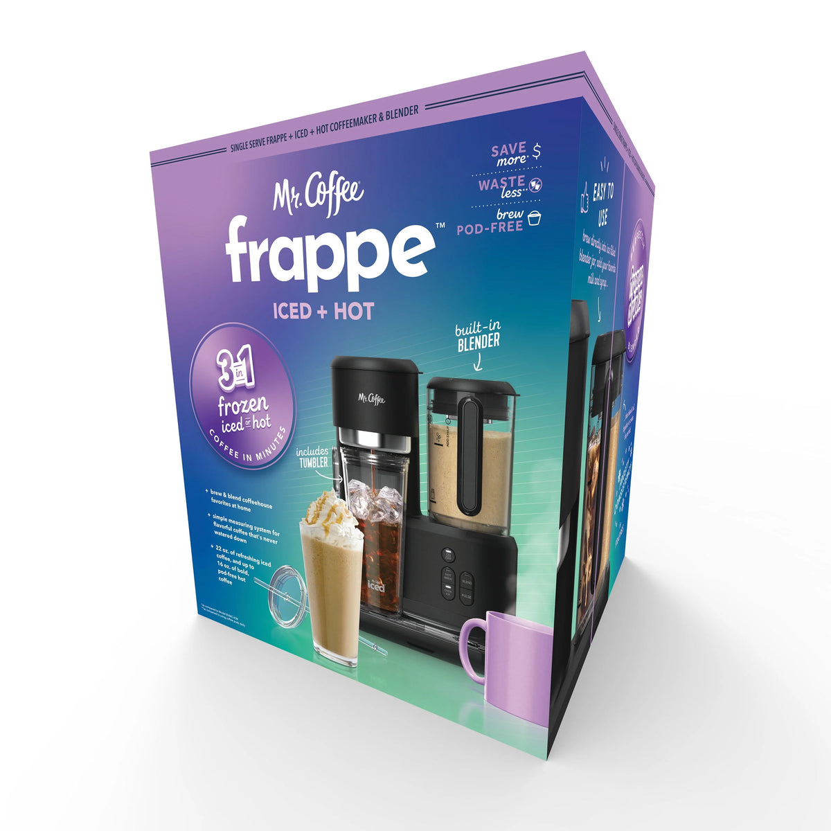 Single Serve Iced Coffee Maker with Blender X93418