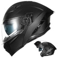Modular Motorcycle Helmet Dual Visor Flip up Full Face Dot Black Red L S577811