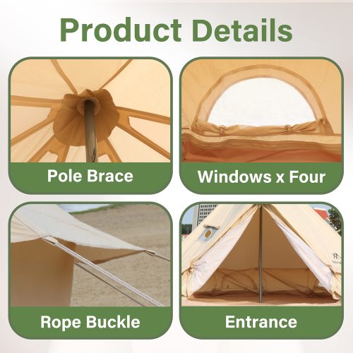 4-5 Person Waterproof Oxford Yurt Tent I373891