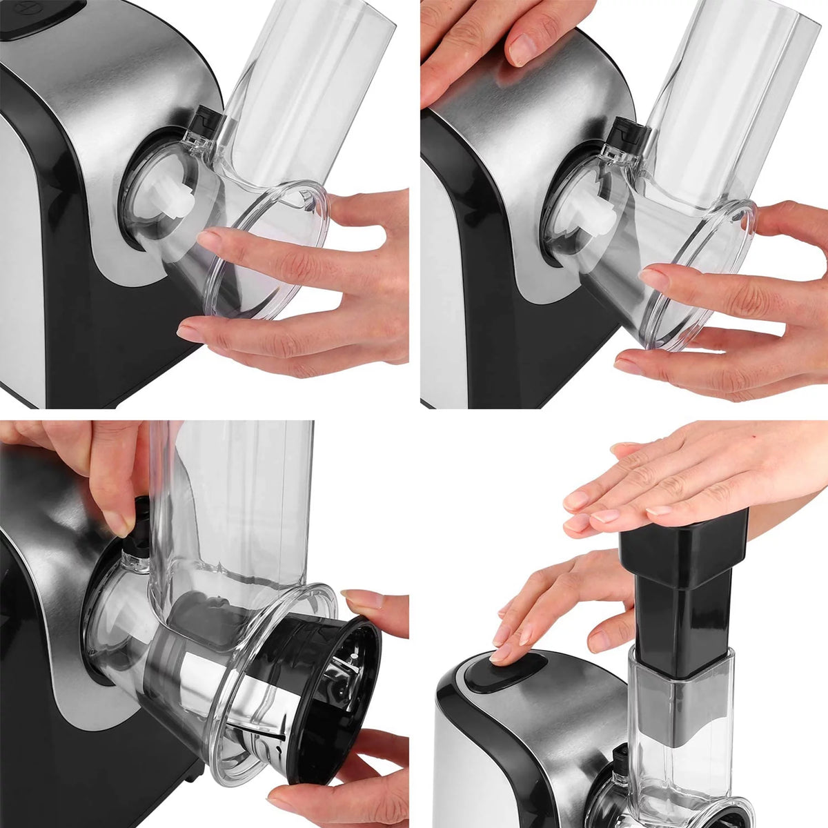 Electric Cheese Grater, 5 in-1 Vegetable Slicer, 150W B633183