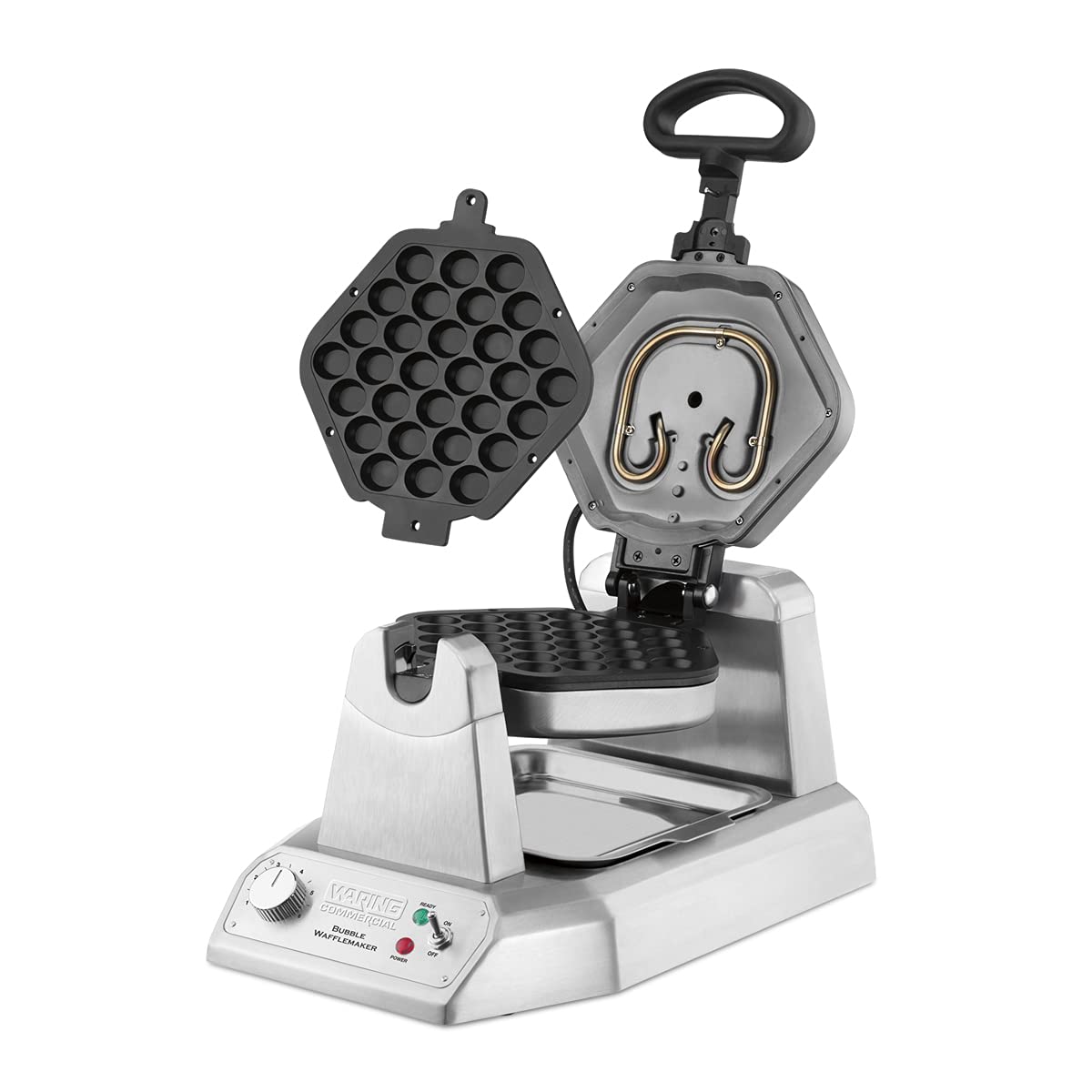 Commercial Bubble Waffle Maker with Cast Aluminum Grids V3446