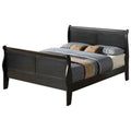 Black Full Size Sleigh Bed M1579