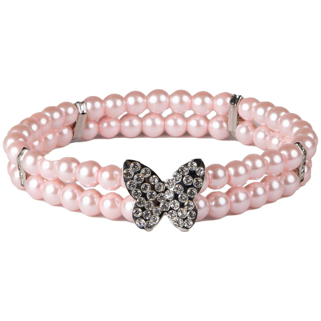 Pink Sparkling Butterfly Neck Piece S415324