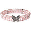 Pink Sparkling Butterfly Neck Piece S415324