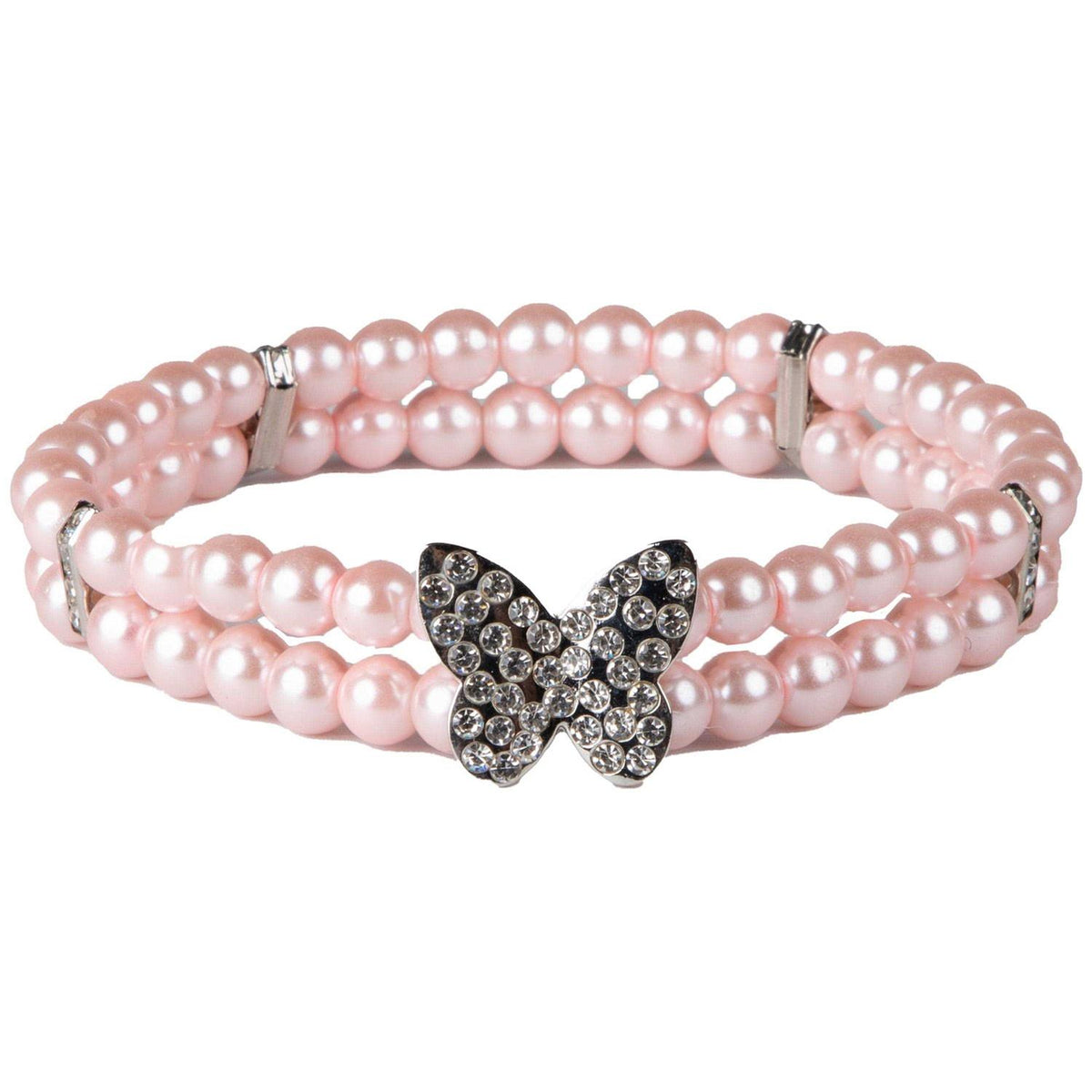 Pink Sparkling Butterfly Neck Piece S415324