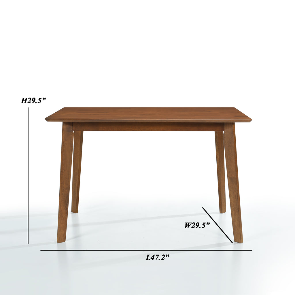 Walnut Mid Century Modern Dining Table 47 Inch S303747
