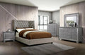 Gray Solid Wood King Bedroom Set 5pcs V9240