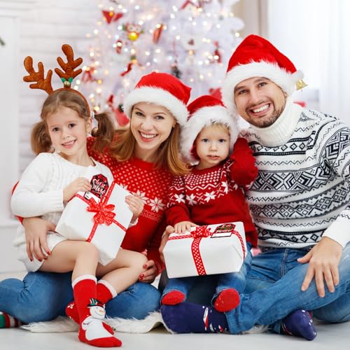 480 Pcs Self Adhesive Christmas Gift Tag Stickers Buffalo Plaid F4148