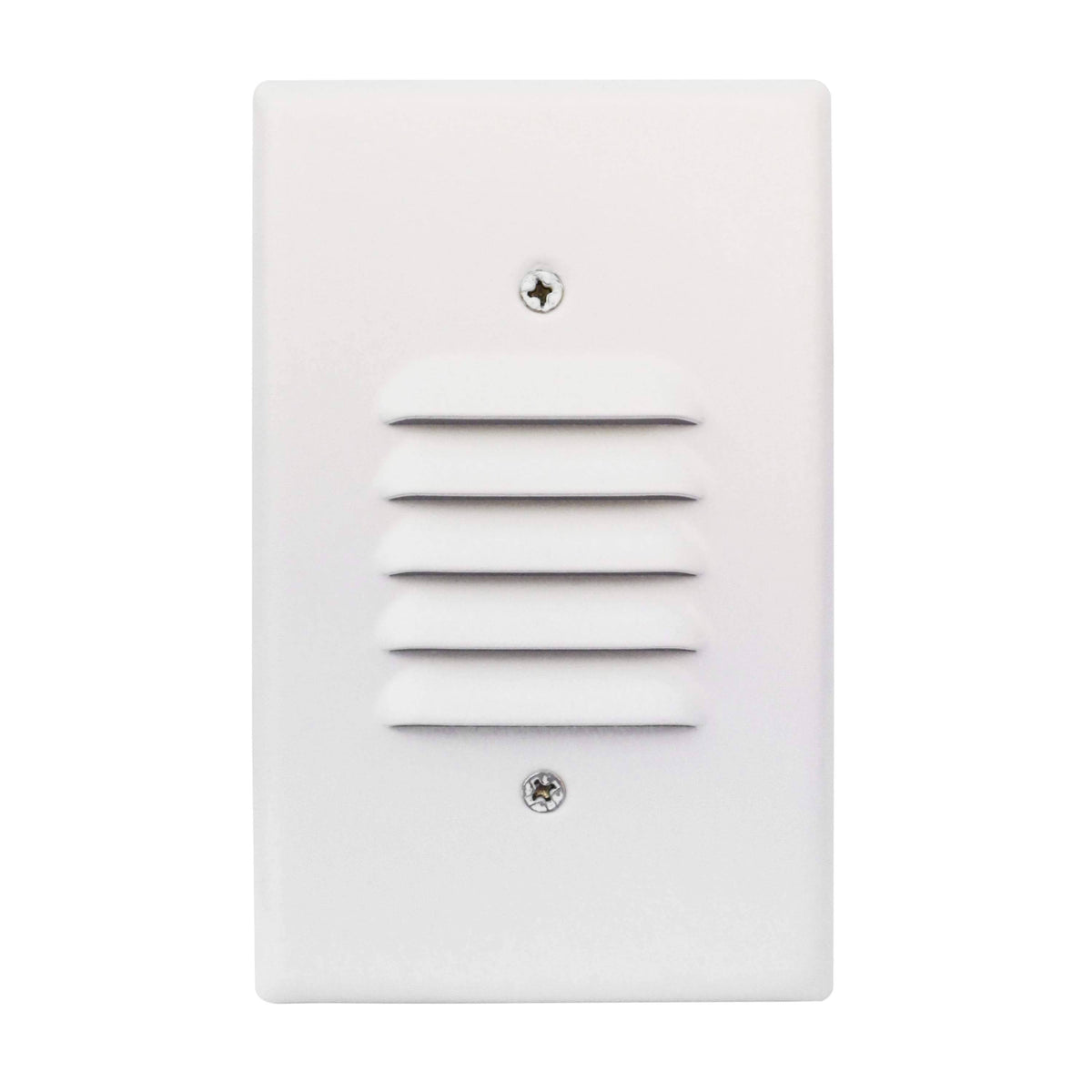 3 Pack White Angled Louver Step Light with Vertical/Horizontal Plate I8779