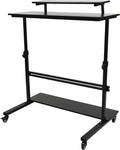Height Adjustable Rolling Computer Desk Z4380