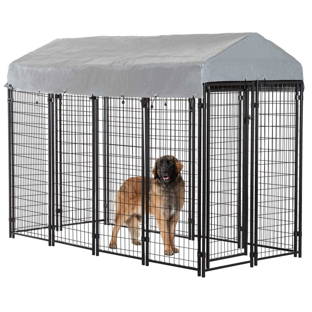 8 x 4 x 6 ft Heavy Duty Metal Dog Kennel V286426