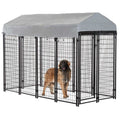 8 x 4 x 6 ft Heavy Duty Metal Dog Kennel V286426