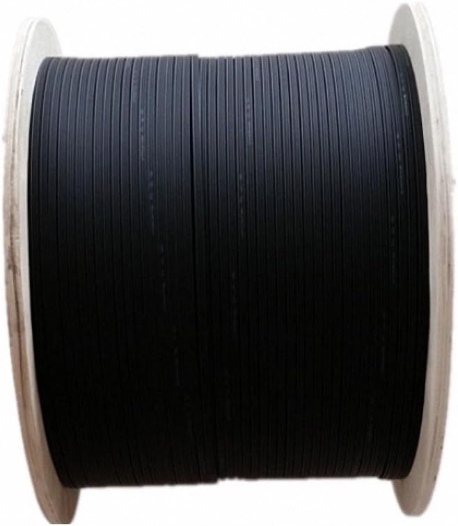 Single Fiber Indoor/Outdoor Optical Fiber Drop Cable, Single Mode, LSZH Jacket, Black, 1000 Feet Y789