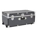 Gray Baby & Kids Camp Trunk or Footlocker X892793