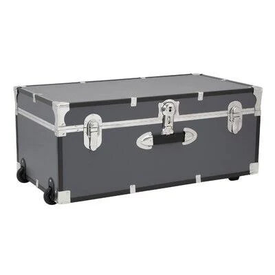 Gray Baby & Kids Camp Trunk or Footlocker X892793