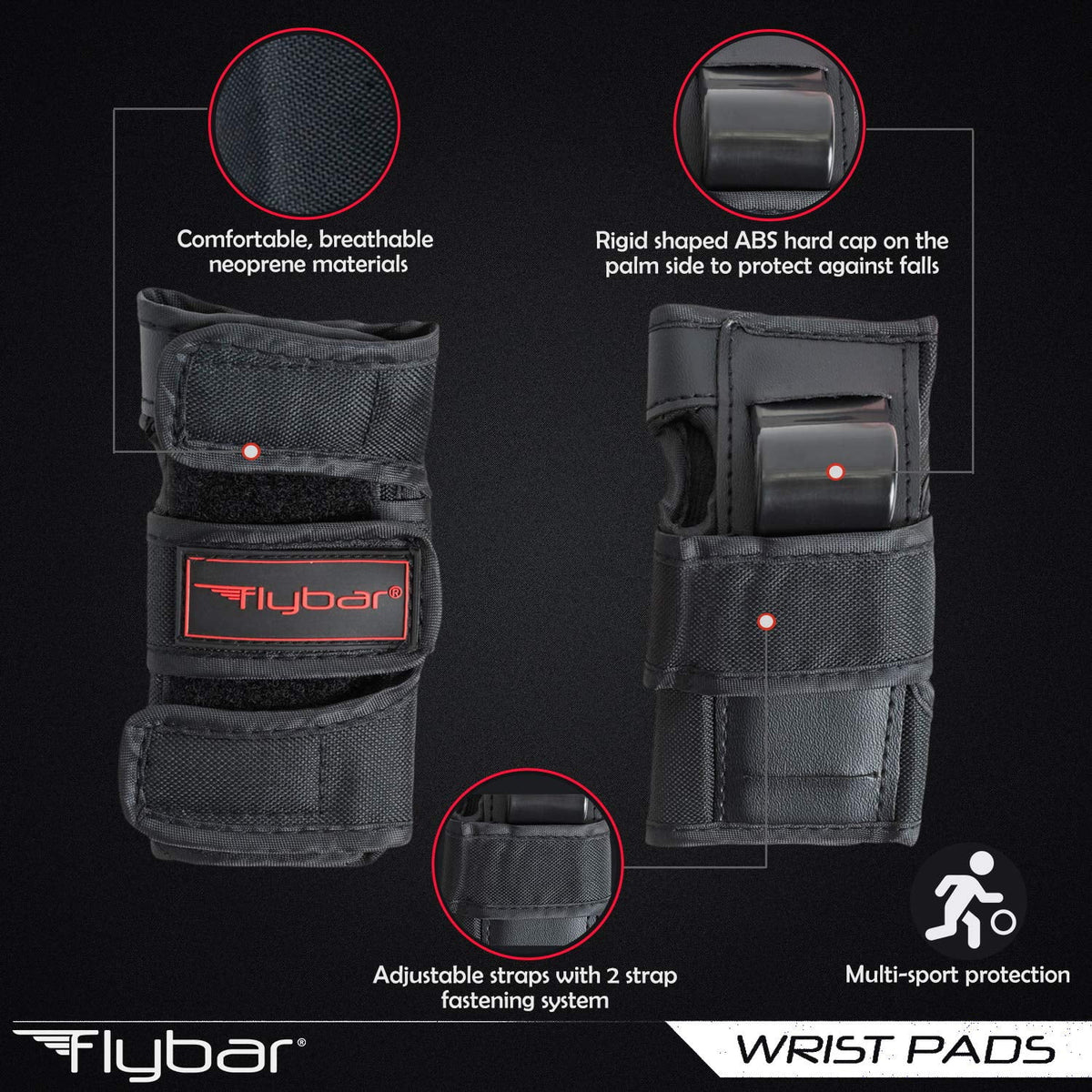Kids Knee Pads and Elbow Pads Set with Wrist Guard E3390