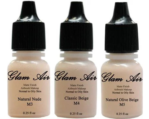 Water-based Foundation Set of 3 Light Matte Shades I2118