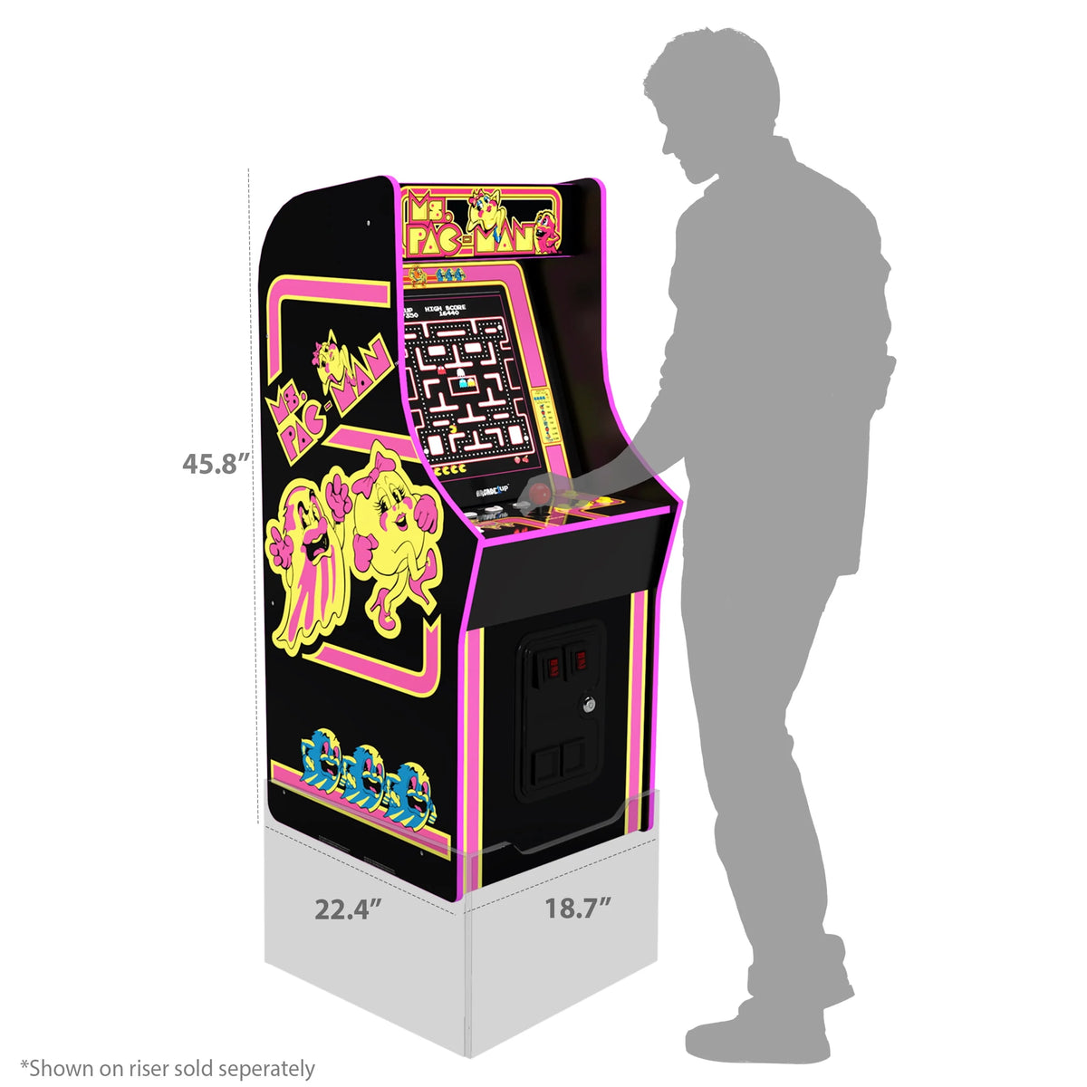 Ms. PAC-MAN Classic Arcade Game H551912