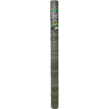 Poultry Netting 25 ft L x 48 in H x 20 GA 1 in Mesh N191