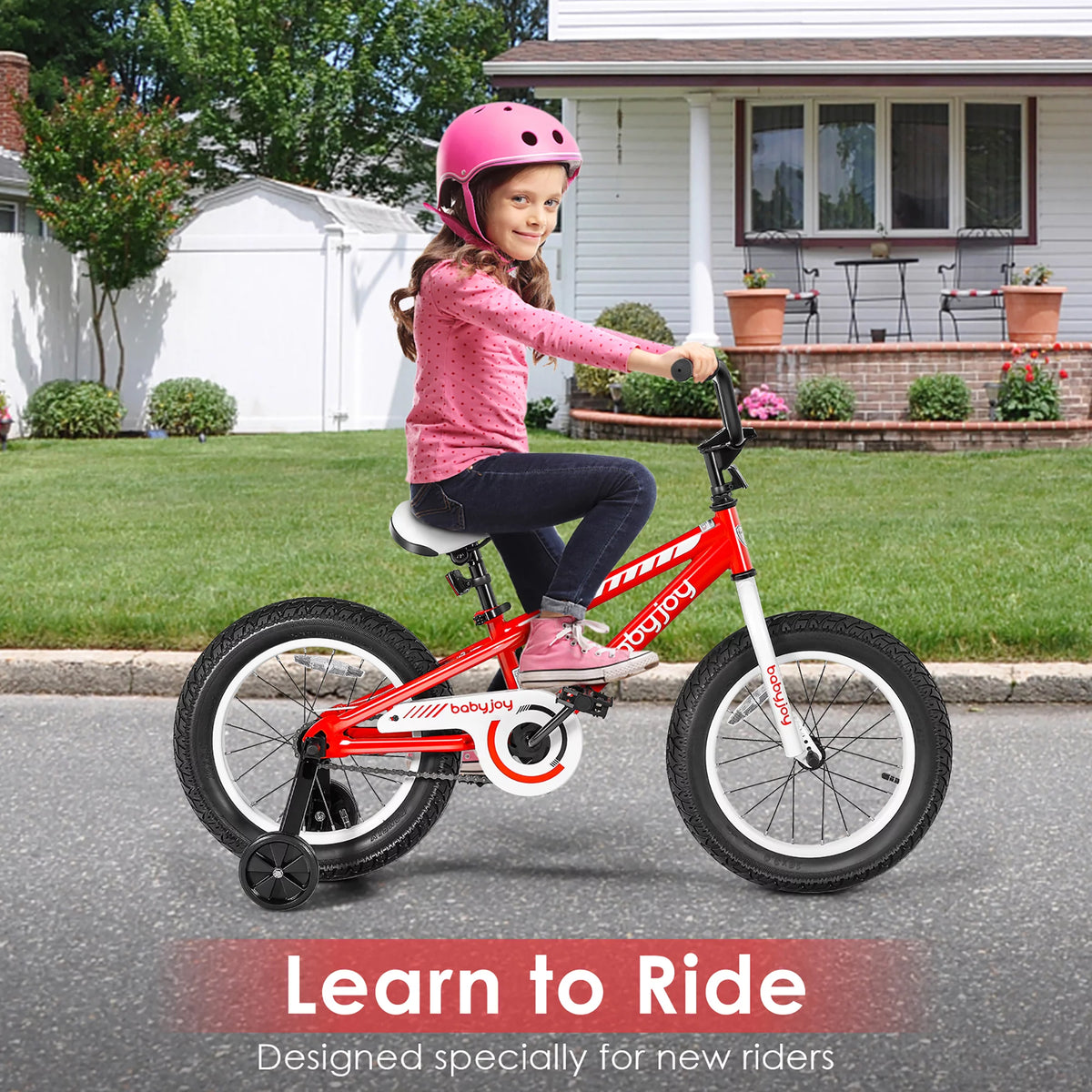 16'' Kids Bike with Training Wheels J7916