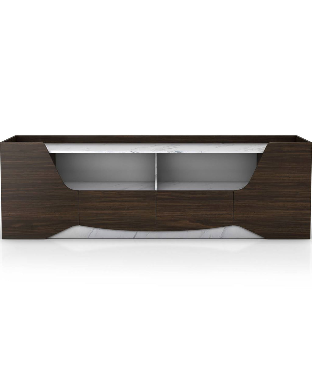 Wenge Brown Floating TV Stand W3174