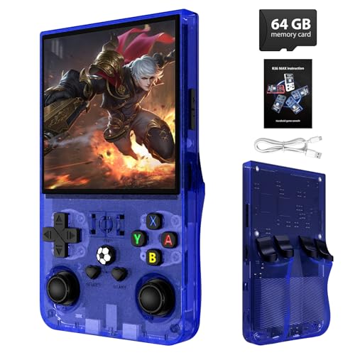 4.0 Inch IPS Screen 64GB Blue Handheld Game Console S7945