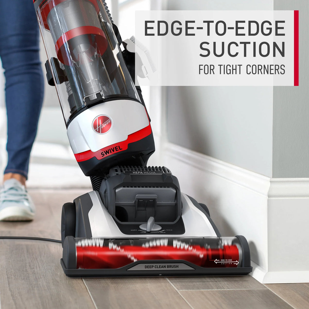 Bagless Upright Vacuum Cleaner with HEPA Media Filtration W48190