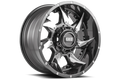 17x9 Inch Gloss Graphite Milled Wheel N1663