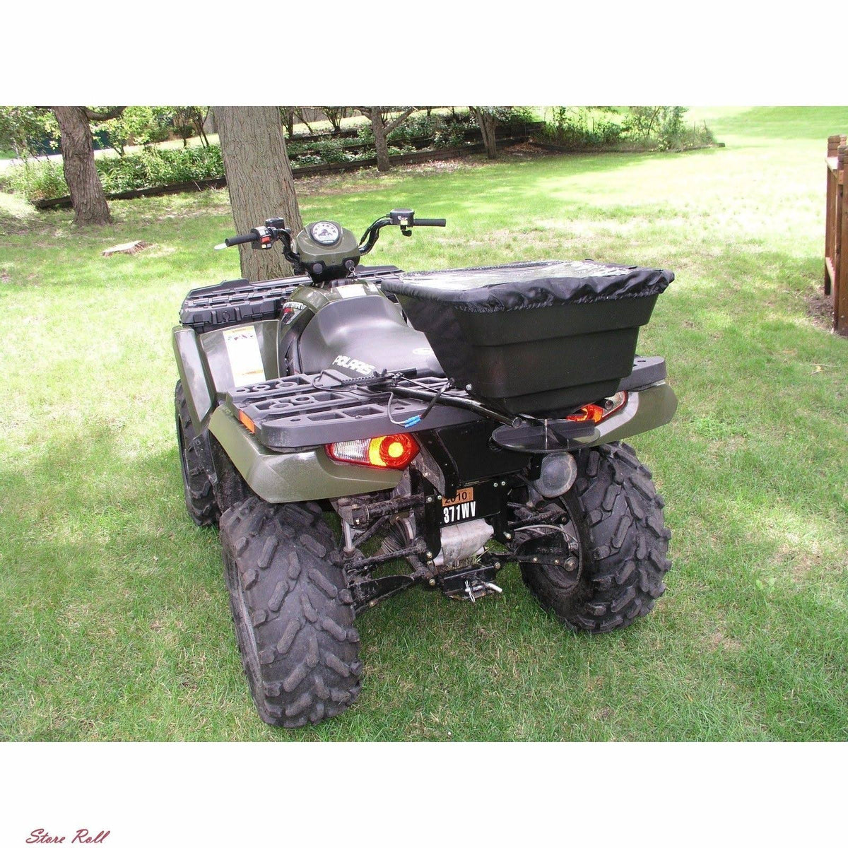 12V ATV Broadcast Seed and Fertilizer Spreader X490538