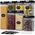 Black 7 Piece Kitchen Canister Set T711