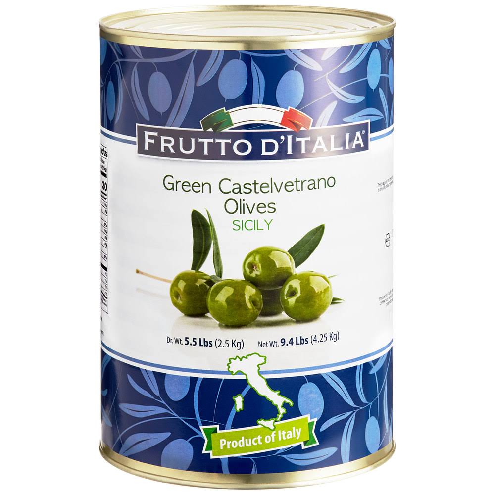 Green Castelvetrano Olives 120/140 Count 5.5 lb. Can V977