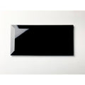 Glossy Black Beveled Glass Peel & Stick Wall Tile D149