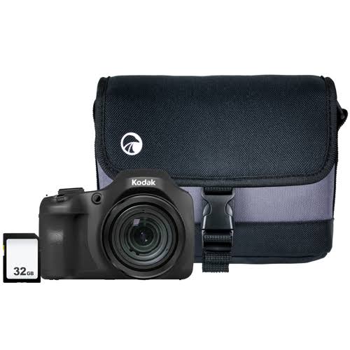 20MP 65x Zoom Bridge Camera with 32GB SD Card & Case - Black N1895